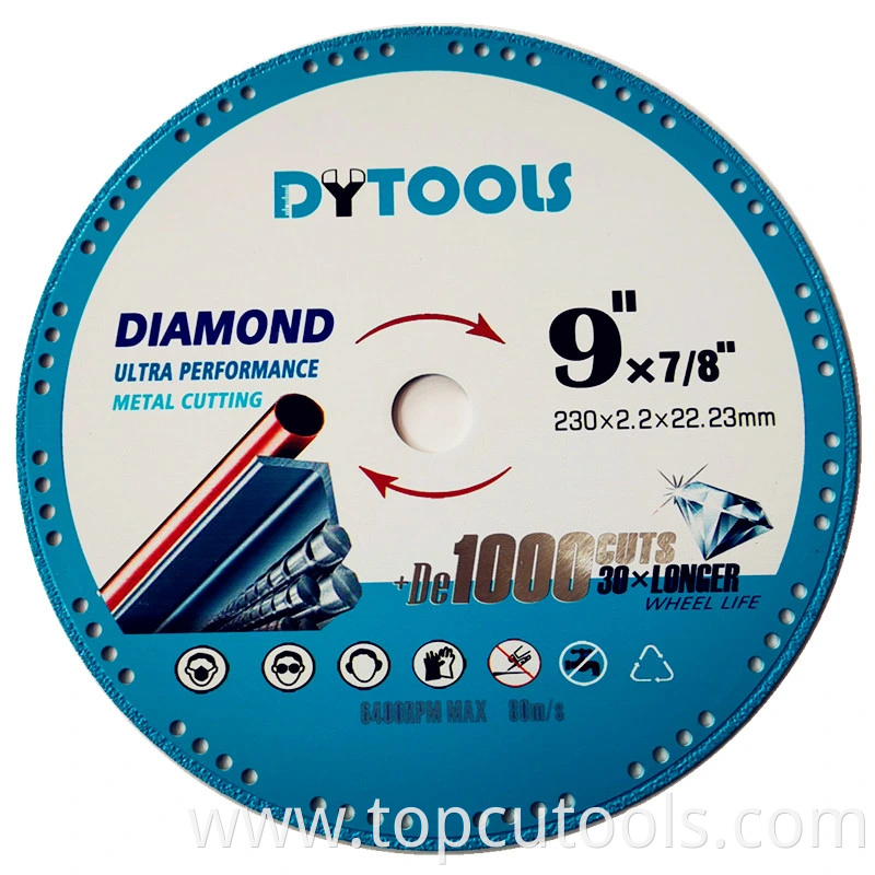 Vacuum Diamond Cutting Blade for Metal